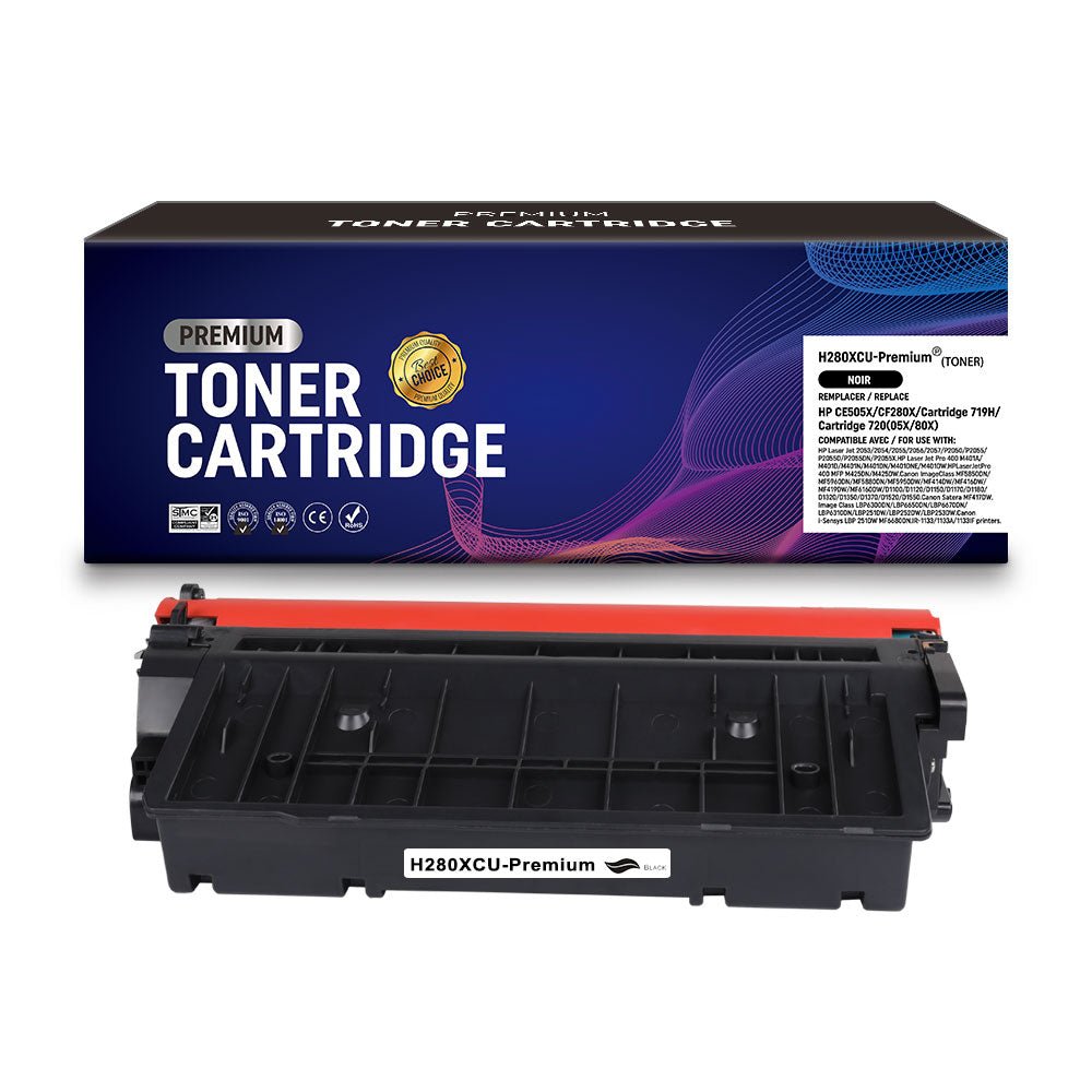 Cartouche de toner Compatible HP CE505X/CF280X/Cartridge 719H/Cartridge 720 Noir 6900pages - KERA FRANCE Cartouche de toner Compatible HP CE505X/CF280X/Cartridge 719H/Cartridge 720 Noir 6900pages - KERA FRANCE
